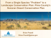 From a Single Species "Problem" to a Landscape Conservation Plan webinar screen shot